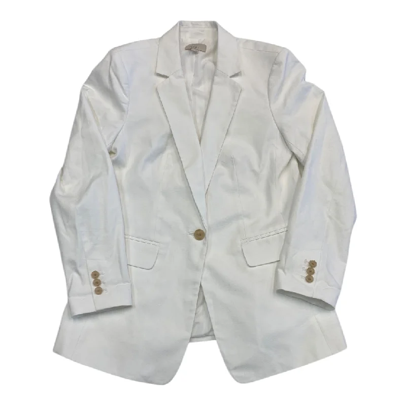 Blazer By Loft In White, Size:6 Modern Men's Geometric