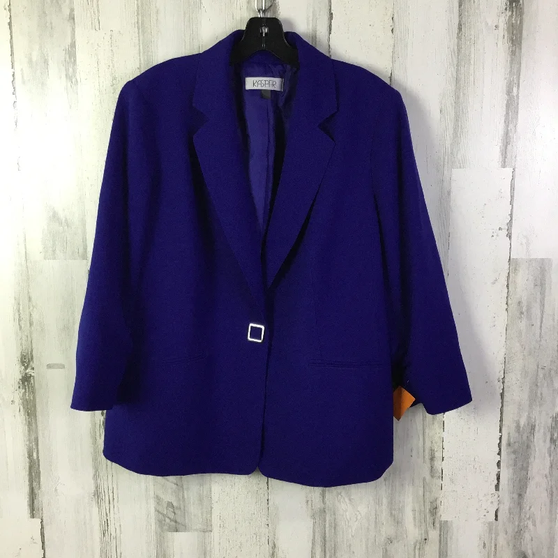 Blazer By Kasper In Blue, Size: L Polished Men's Silk