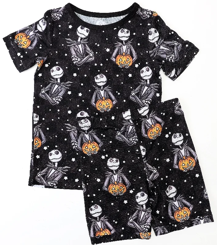 Boo Bash Jack Black - Bamboo Short Sleeve Short Lounge Set Practical Men's Multi