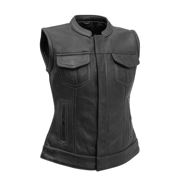 Perforated Jessica Cowhide Club Vest Athletic Men's High