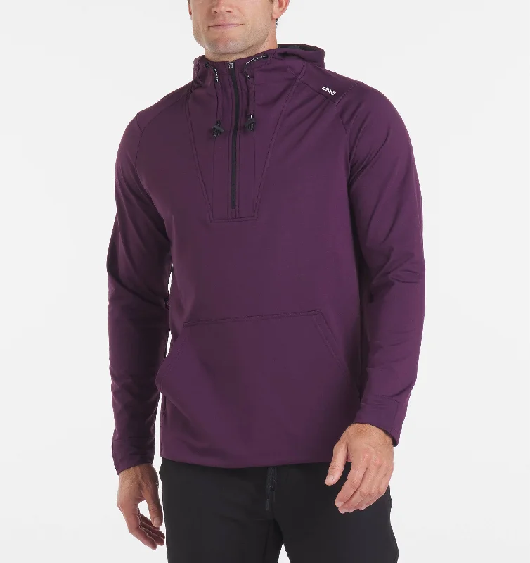 Crossover Half-Zip Hoodie Trendy Men's Scandinavian