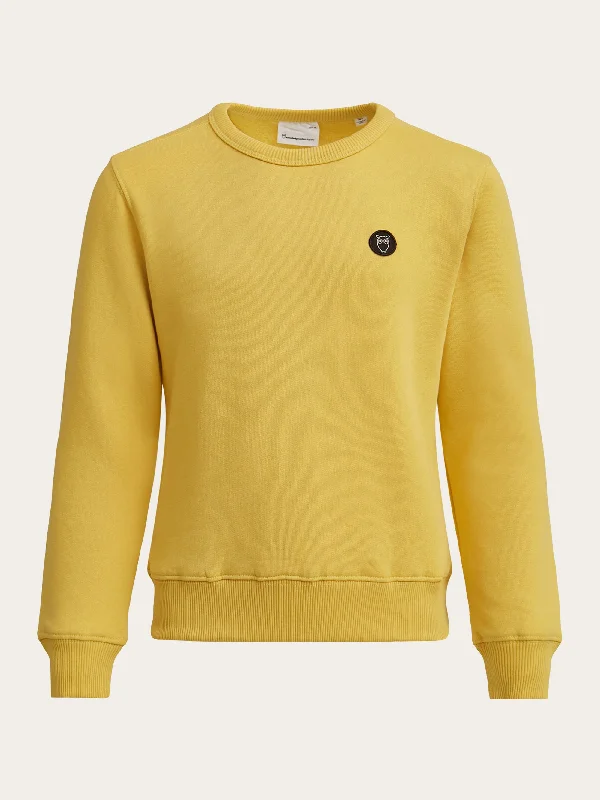 Badge crew neck sweat - Misted Yellow Monochromatic All