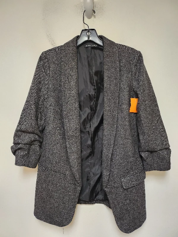 Blazer By Clothes Mentor In Grey, Size: S Practical Men's Multi