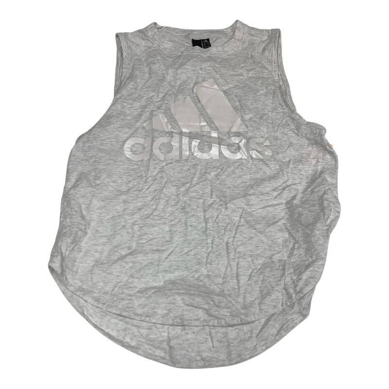 Athletic Tank Top By Adidas In Grey, Size: S Cool Men's Skate