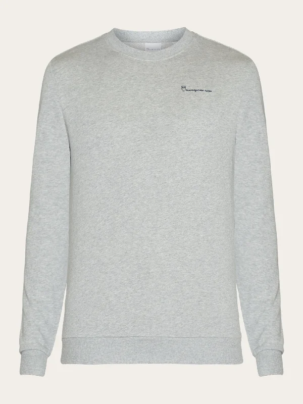 Basic knowledgecotton sweat - Grey Melange Earthy Men's Sustainable 