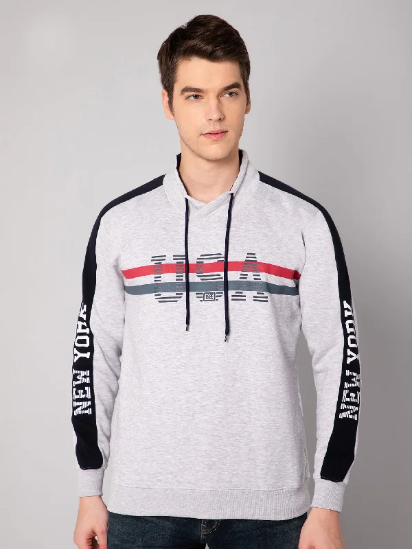 Mens Grey Melange Sweatshirt Traditional Men's Country