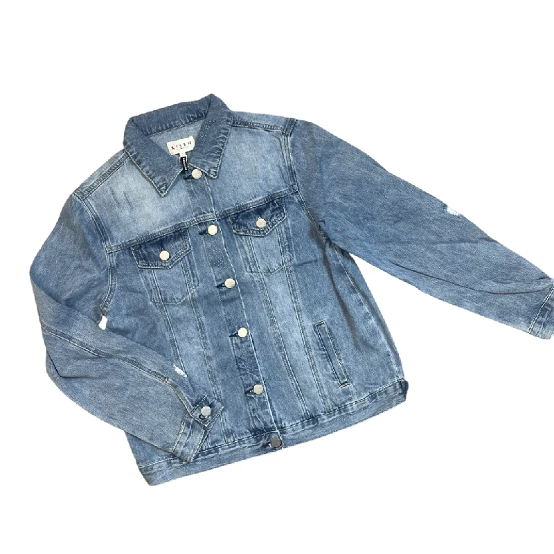 Relaxed Fit Vintage Denim Jacket Elegant Men's Formal 