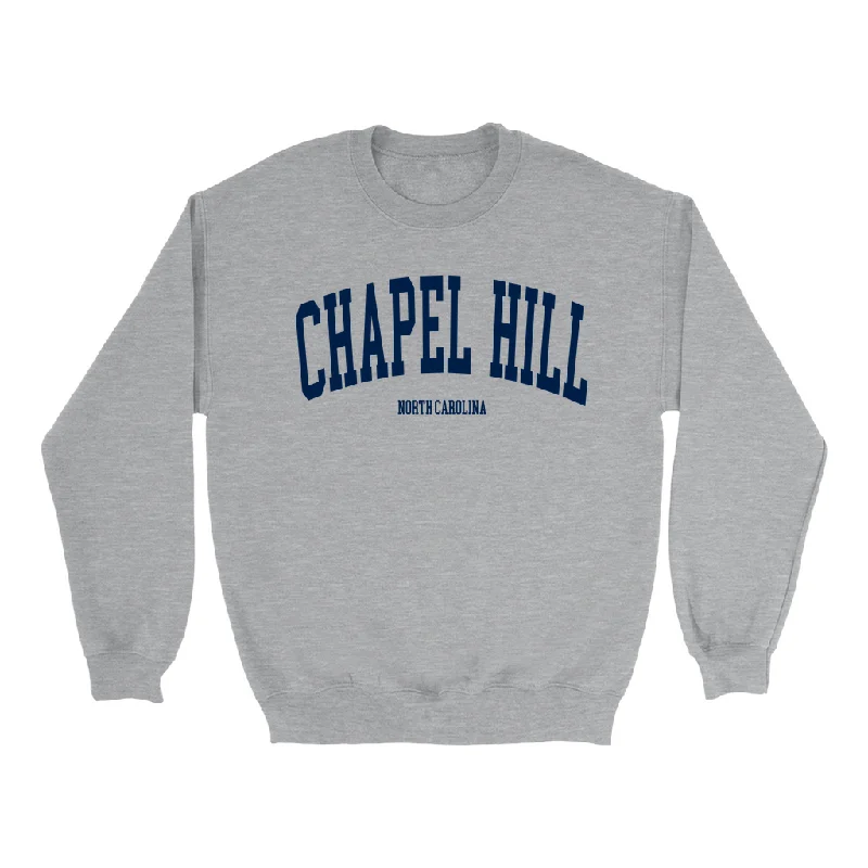 Chapel Hill North Carolina Classic Grey Adult Sweatshirt Edgy Men's Punk