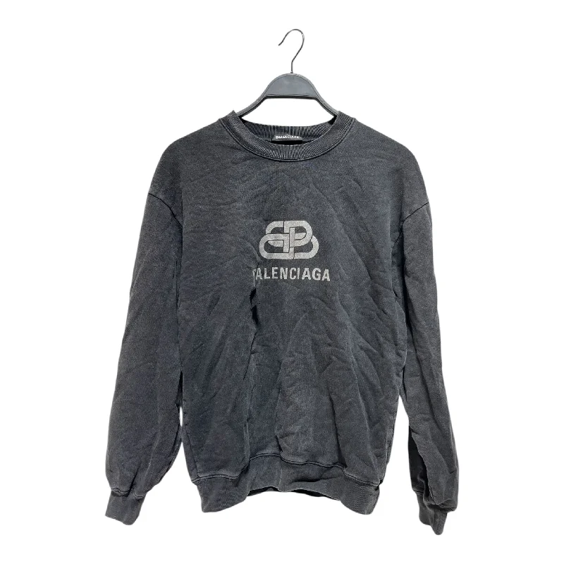 BALENCIAGA/Sweatshirt/XS/Cotton/BLK/ Casual Men's Loose