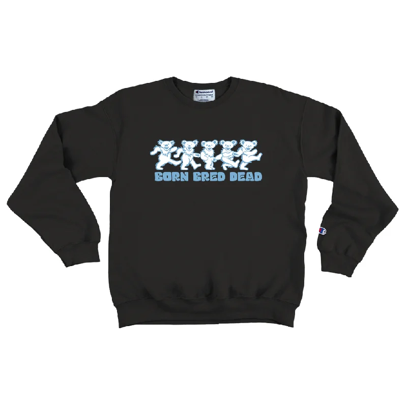 Born Bred Dead Bears Black Adult Sweatshirt Rugged Men's Outdoor 