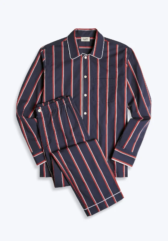 Henry Pajama Set in Marine Stripe Rugged Men's Outdoor 