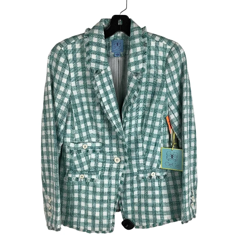 Blazer By Cece In Teal, Size: 8 Lumberjack