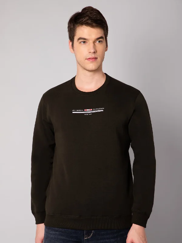 Mens Olive Sweatshirt Dynamic Men's Moto