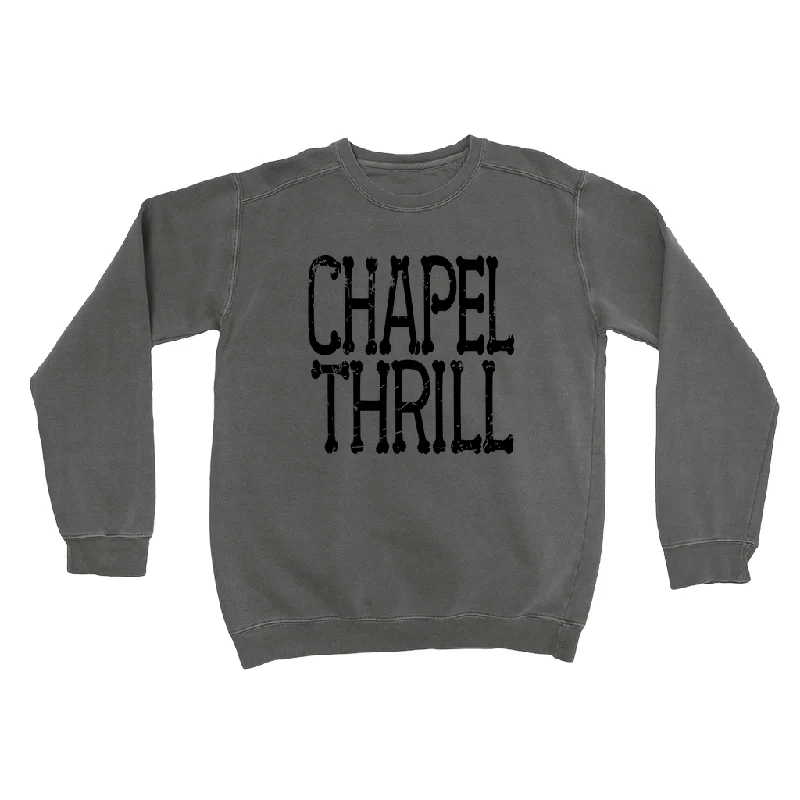 Chapel Thrill Bones Halloween Comfort Colors Adult Sweatshirt Street