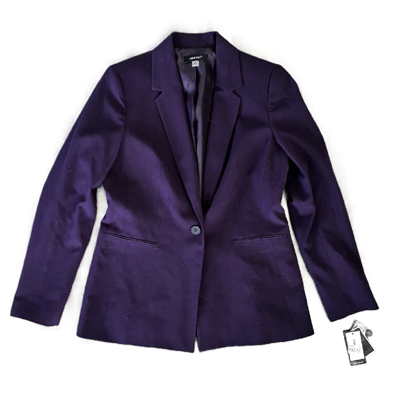 Blazer By Nine West In Purple, Size: S Unique Men's Upcycled