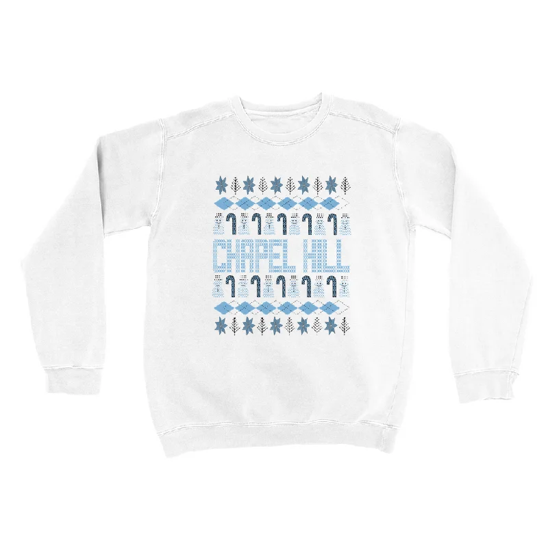 Chapel Hill Christmas Style White Comfort Colors Adult Sweatshirt Business