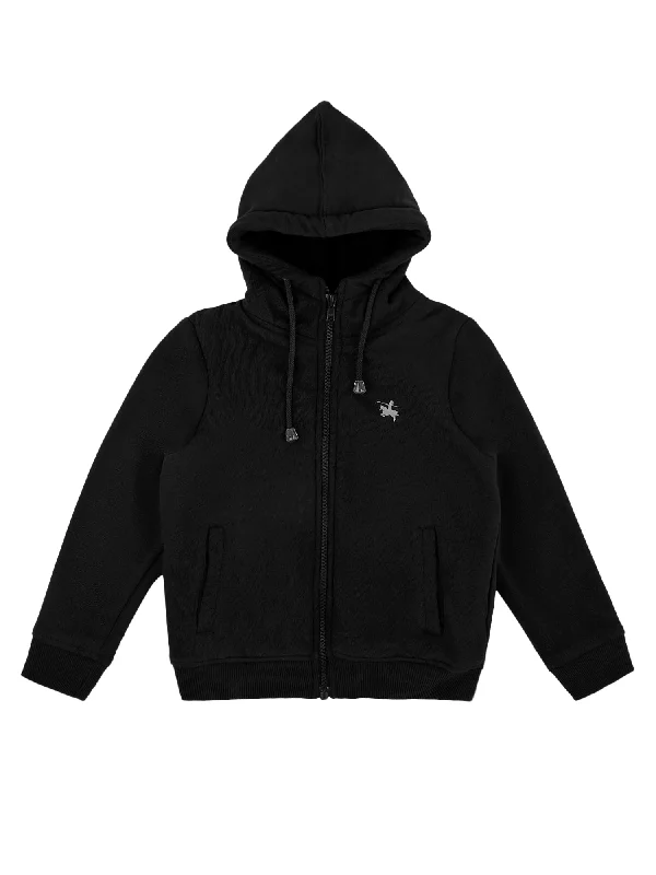 Boys Black Sweatshirt Luxurious Men's High