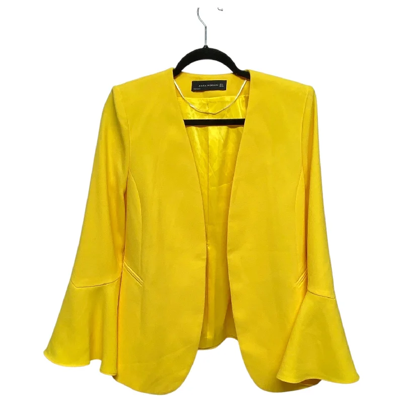 Blazer By Zara Women In Yellow, Size: M Unique Men's Patch