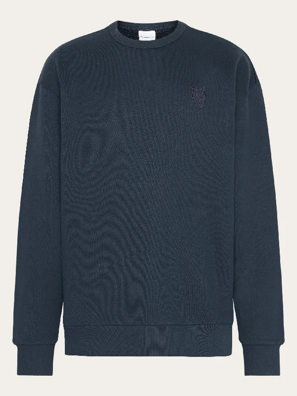 Straight fit sweat with embroidery at chest - Total Eclipse Traditional Men's Wool