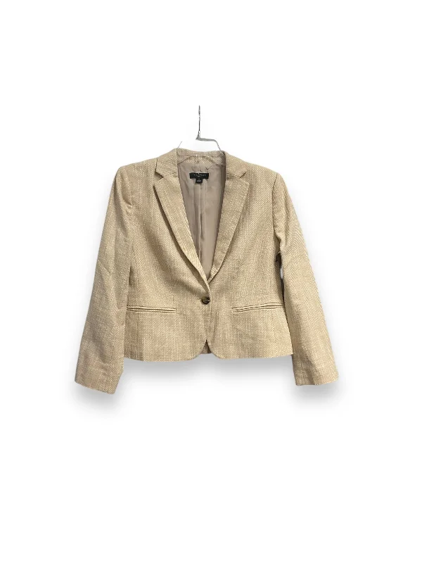 Blazer By Ann Taylor In Cream, Size: S Unique Men's Patch