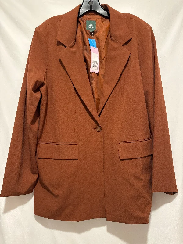 Blazer By Wild Fable In Brown, Size: Xl Laid