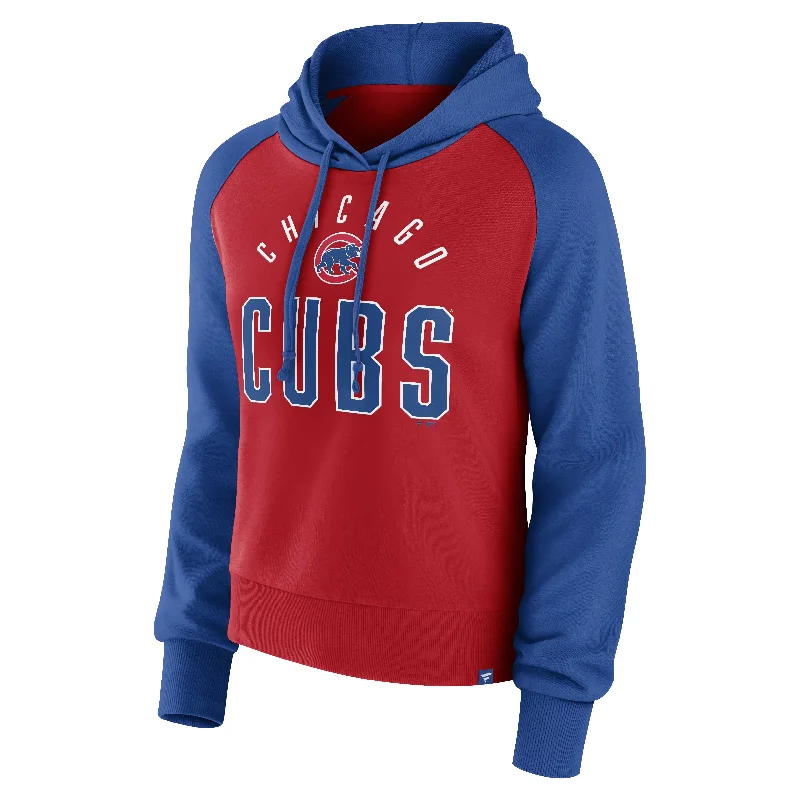 Chicago Cubs Women's Fundamentals Hooded Sweatshirt Relaxed Men's Beach