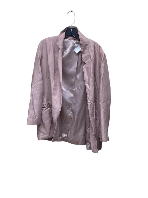 Blazer By Clothes Mentor In Pink, Size: L Monochromatic Office Style