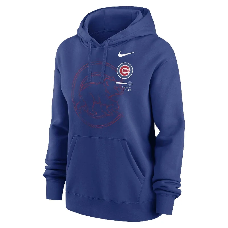 Chicago Cubs Women's Nike Big Game Hooded Sweatshirt Refined Men's Velvet