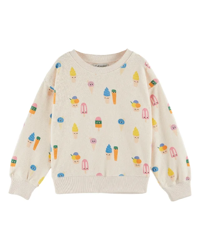 AB101B-PRINTED TERRY SWEATSHIRT-ICECREAM Modern Men's 