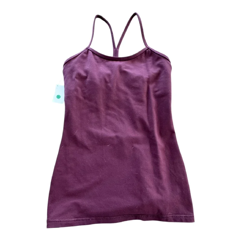 Athletic Tank Top By Lululemon In Maroon, Size: 6 Beach