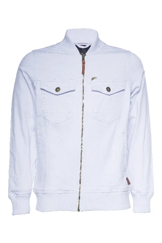 Tommy | Men's White Twill Jacket Dynamic Men's High