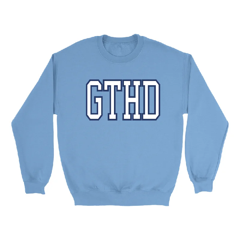 Sweatshirts  Carolina Blue GTHD Crewneck Adult Sweatshirt by Shrunken Head Beach