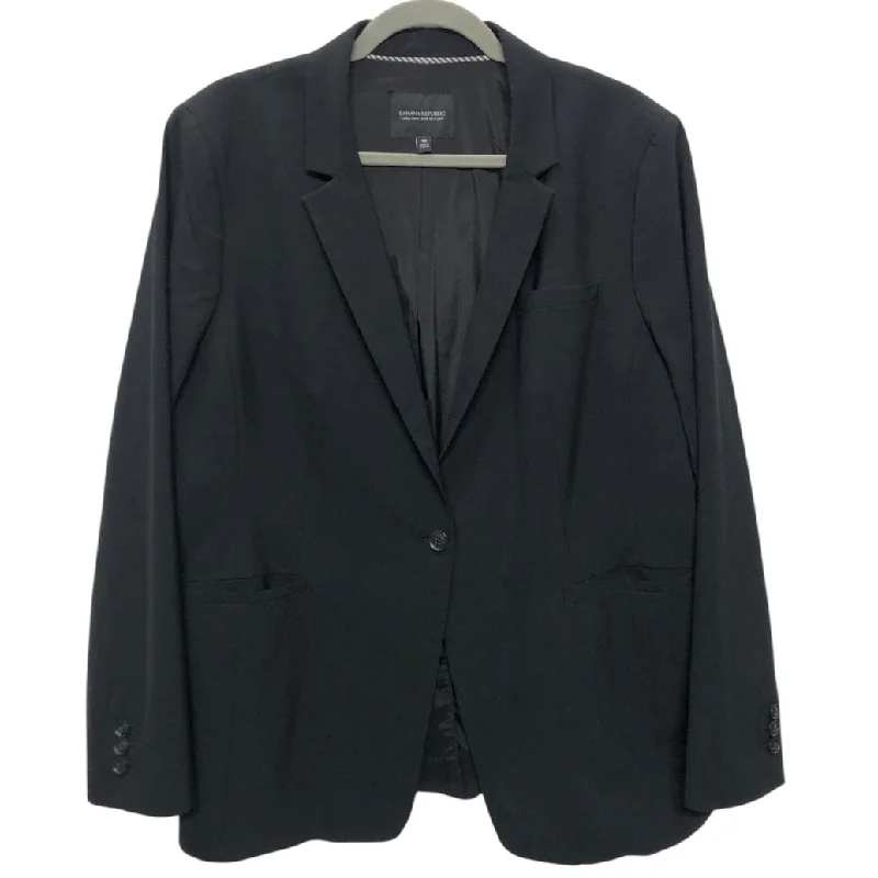 Blazer By Banana Republic In Black, Size:18 Practical Men's Multi