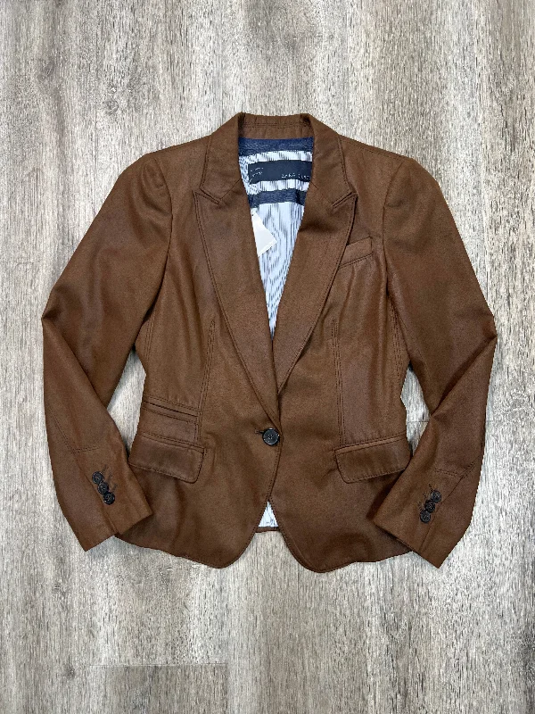 Blazer By Zara Basic In Brown, Size: S Artistic Men's Avant