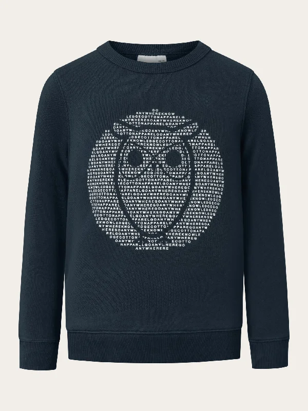 Sweat with big owl print - Total Eclipse Laid