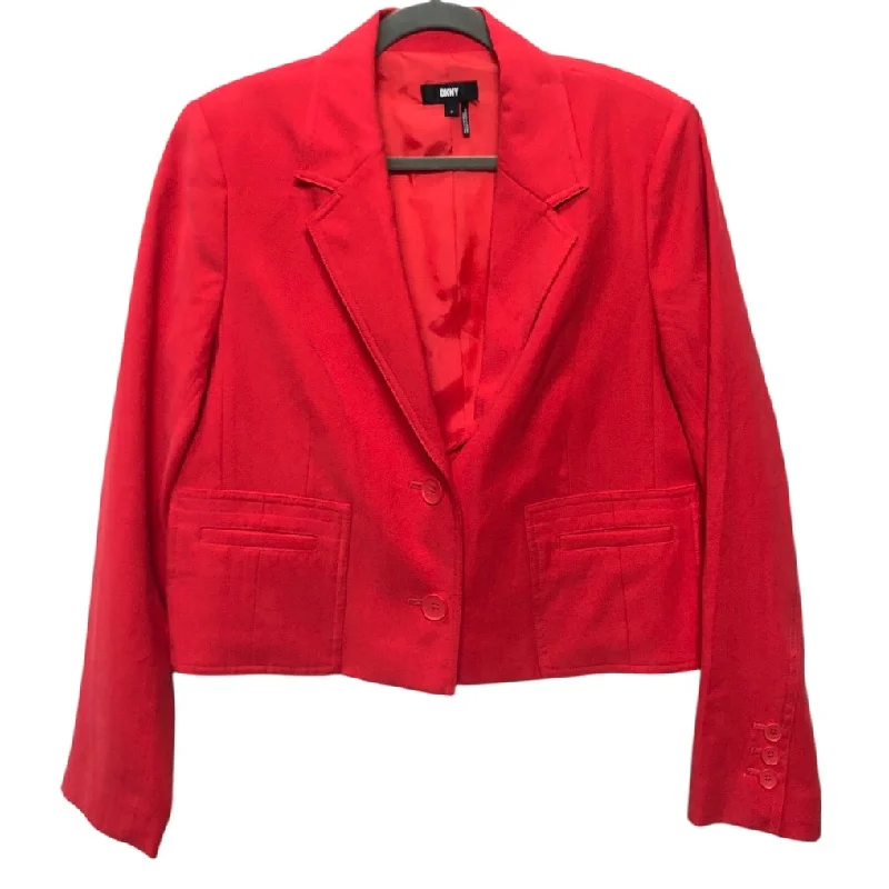 Blazer By Dkny In Red, Size:M Minimalist Men's Casual 