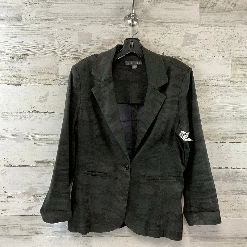 Blazer By Level 99 In Camouflage Print, Size: M Cozy Men's Sherpa