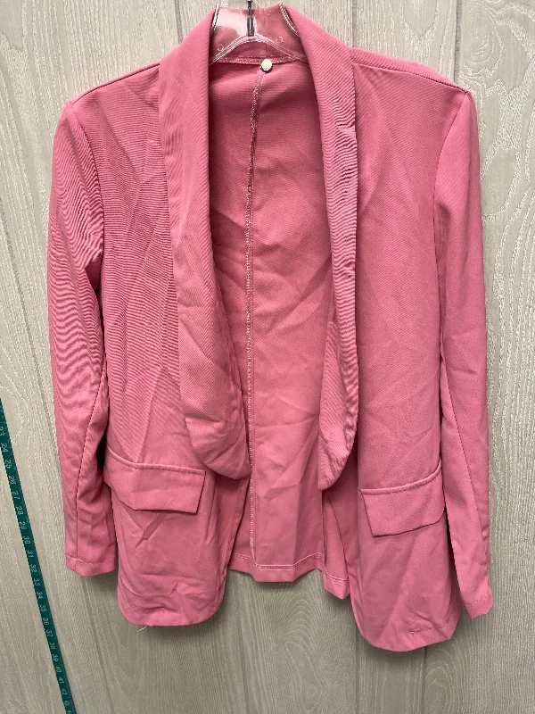 Blazer By Clothes Mentor In Pink, Size: M Laid