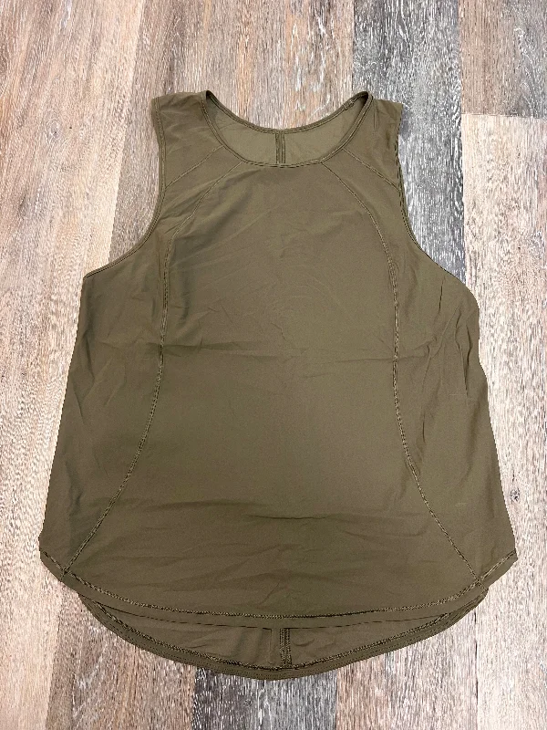 Athletic Tank Top By Lululemon In Green, Size: 12 Trendy Men's Bucket