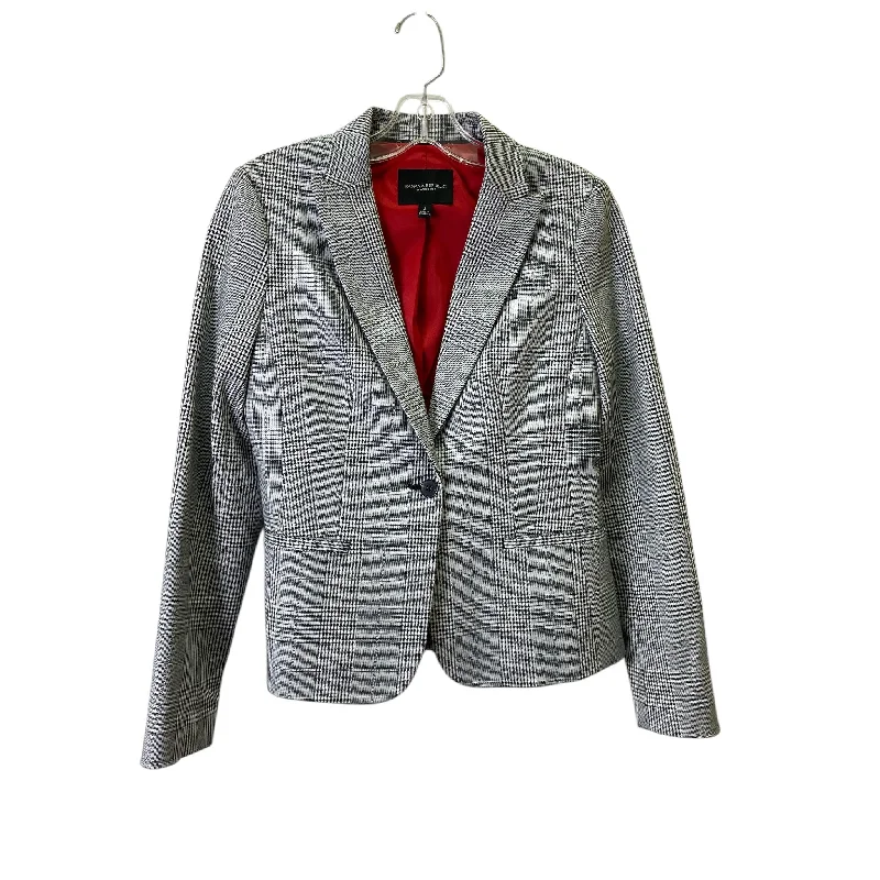 Blazer By Banana Republic In Black & White, Size:Xs Polished Men's Satin