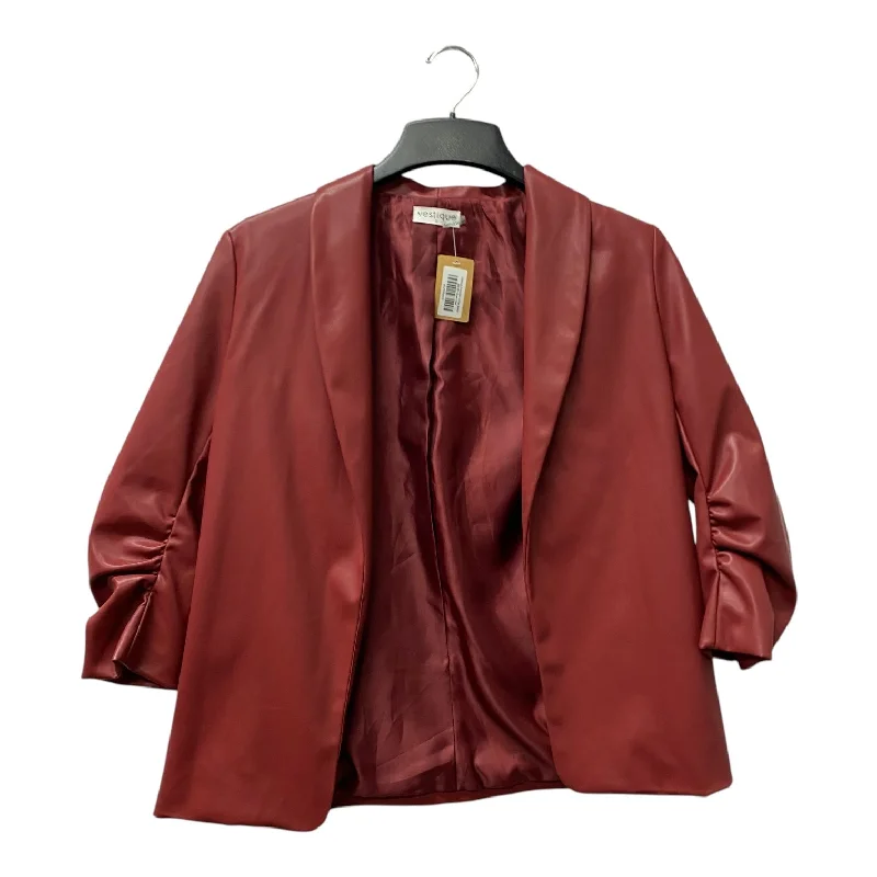 Blazer By Vestique In Red, Size:S Tailored