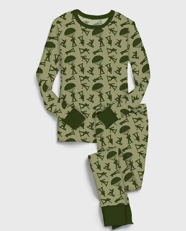 Gifts Galore Toy Soldiers - Bamboo Long Sleeve Lounge Set Earthy Men's Hemp