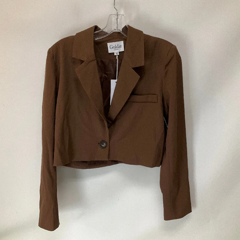 Blazer By Cmb In Brown, Size: Xs Stylish Men's Neon