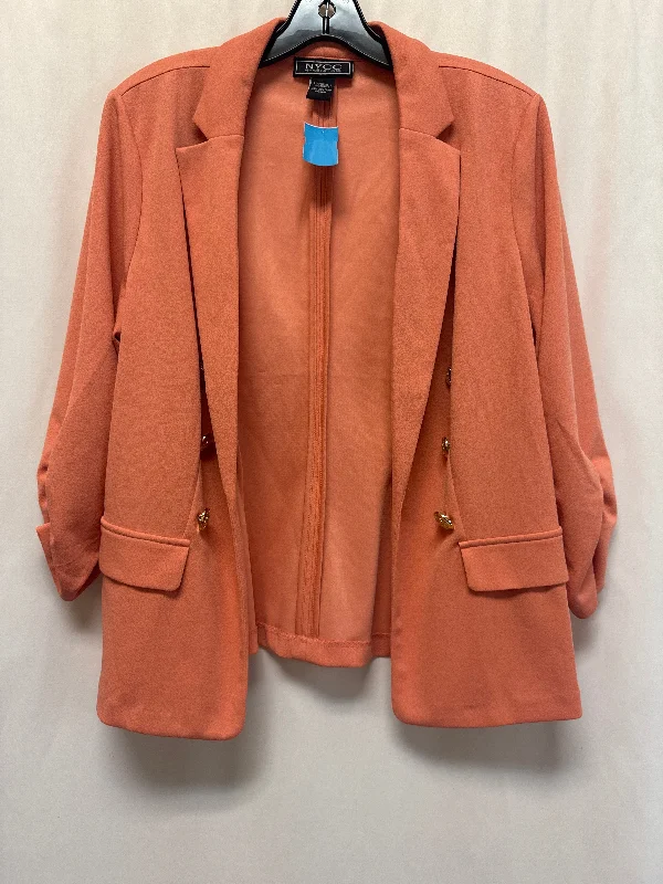 Blazer By Clothes Mentor In Peach, Size: L Dynamic Men's Glow