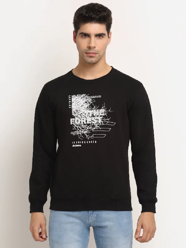 Men's Black Sweatshirt Casual Men's Short