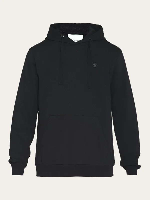 Hood basic badge sweat - Black Jet Sophisticated Men's French