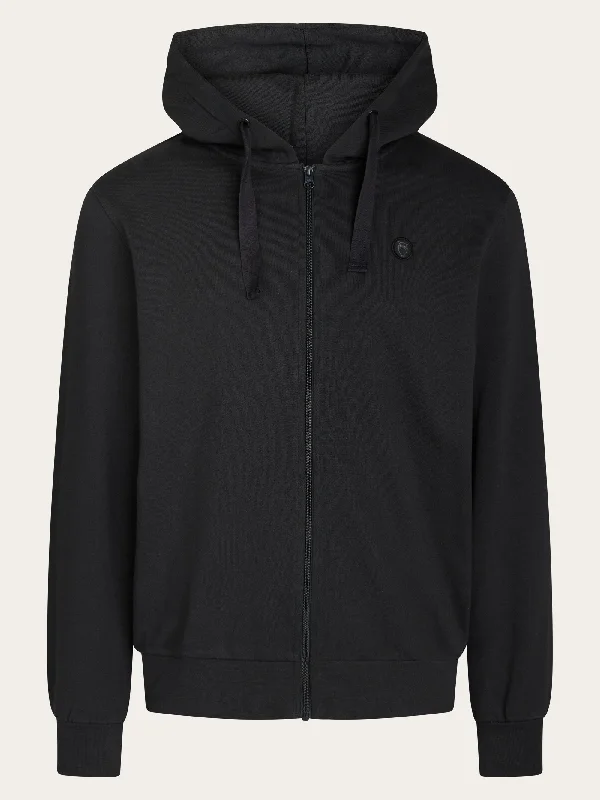 Zip hood basic badge sweat - Phantom Dynamic Men's Glow