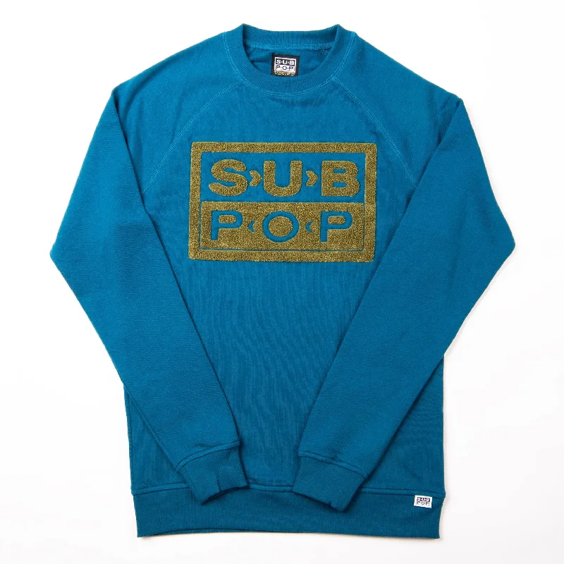 Sub Fuzz Sweatshirt Blue w/Olive Masculine Men's Thick