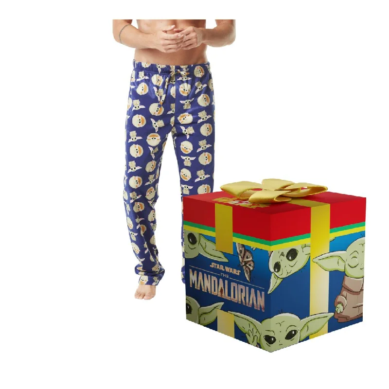 CRAZYLOUNGE The Mandalorian Baby Yoda  Adult Pajamas & Loungewear (Creative Packaging) Laid