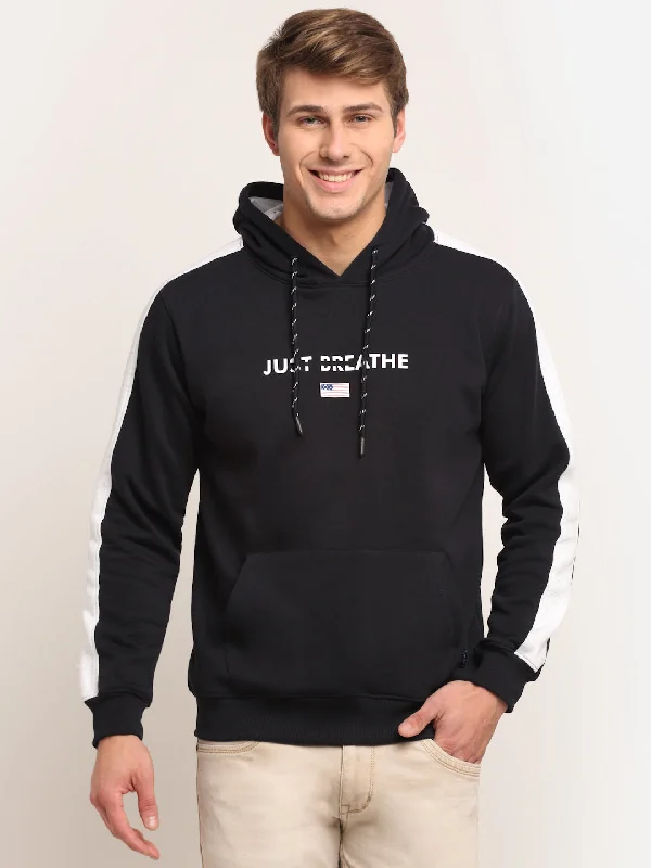 Navy Sweatshirt for Men's Cozy Men's Sherpa